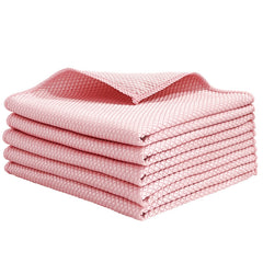 Fish-scale Fabric Glass-cleaning Cloth For The Kitchenultra-fine Microfiber Highly Absorbent Extra-thickAnd Lint-free