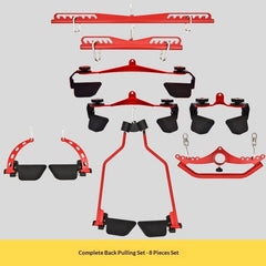 New Adjustable Back-Stretching Device  8-Piece Set With Adjustable Handles