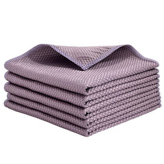 Fish-scale Fabric Glass-cleaning Cloth For The Kitchenultra-fine Microfiber Highly Absorbent Extra-thickAnd Lint-free