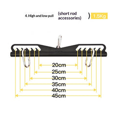 New Adjustable Back-Stretching Device  8-Piece Set With Adjustable Handles