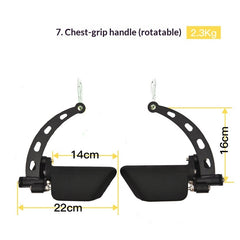 New Adjustable Back-Stretching Device  8-Piece Set With Adjustable Handles