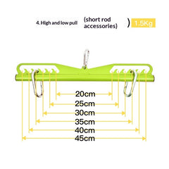 New Adjustable Back-Stretching Device  8-Piece Set With Adjustable Handles