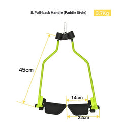 New Adjustable Back-Stretching Device  8-Piece Set With Adjustable Handles