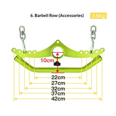 New Adjustable Back-Stretching Device  8-Piece Set With Adjustable Handles