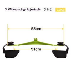 New Adjustable Back-Stretching Device  8-Piece Set With Adjustable Handles