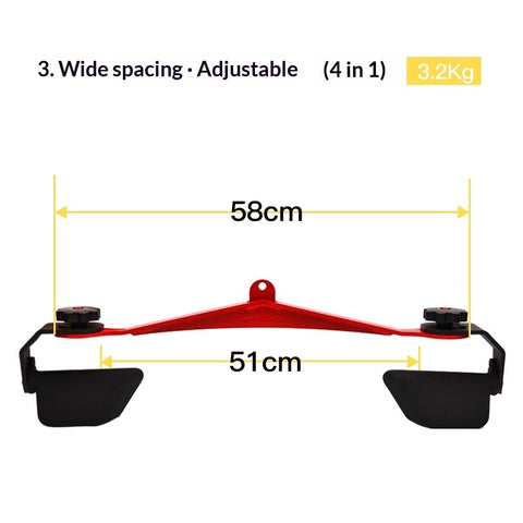 New Adjustable Back-Stretching Device  8-Piece Set With Adjustable Handles