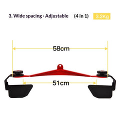 New Adjustable Back-Stretching Device  8-Piece Set With Adjustable Handles