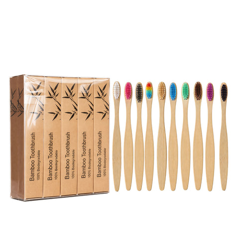 Bamboo Toothbrush Set