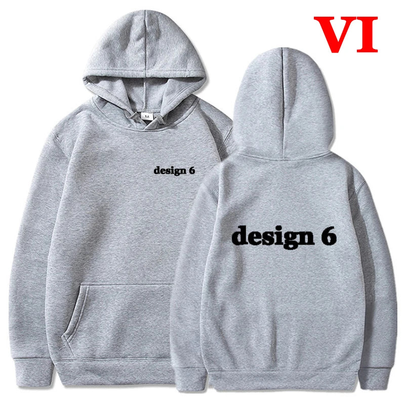 Men Hoodies Loose Casual Clothing Women Fashion Long Sleeve Hooded Pullover Personality Design Streetwear Sweatshirts
