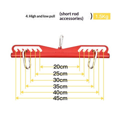 New Adjustable Back-Stretching Device  8-Piece Set With Adjustable Handles