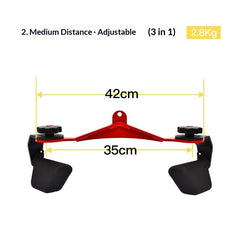 New Adjustable Back-Stretching Device  8-Piece Set With Adjustable Handles