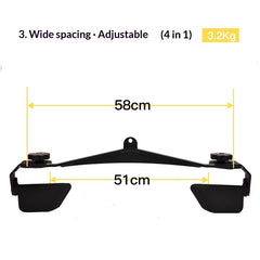 New Adjustable Back-Stretching Device  8-Piece Set With Adjustable Handles