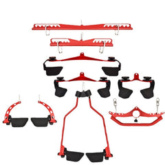 New Adjustable Back-Stretching Device  8-Piece Set With Adjustable Handles